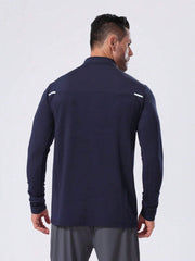 MEN QUARTER-ZIP ARMHOLE SPORTS SWEATSHIRT