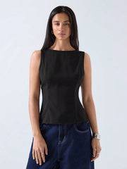MINIMALIST ROUND NECK TANK TOP