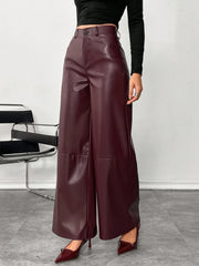 WOMEN'S CASUAL LEATHER PANTS