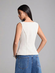 MINIMALIST ROUND NECK TANK TOP