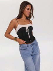 KNITTED CORSET TOP