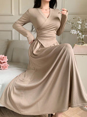 ASYMMETRIC HEM BUTTON FRONT TOP AND SKIRT SUIT