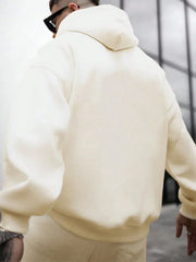 MEN KANGAROO POCKET DROP SHOULDER HOODIE