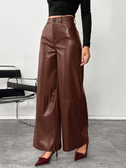 WOMEN'S CASUAL LEATHER PANTS
