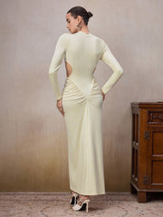 WOMEN'S ELEGANT RUCHED BODYCON