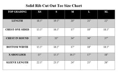 SOLID RIB CUT OUT TEE