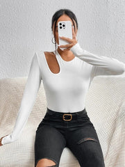SOLID RIB CUT OUT TEE