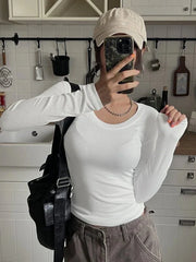 Round Neck Slim Tee