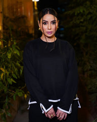 CONTRAST KNIT 2 PCS CO-ORD SET