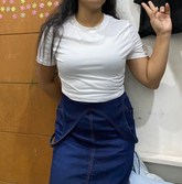 CROP ROUND NECK SHORT SLEEVE TOP