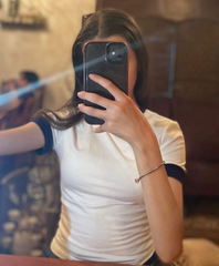 CONTRAST BINDING CROP TEE