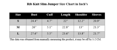 RIB KNIT SLIM TOP
