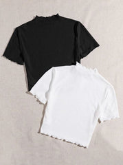 2 PACK MOCK NECK RIB-KNIT TOP