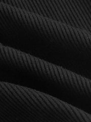 TWO TONE CUT OUT SHOULDER CROP TEE