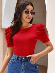PUFF SLEEVE T-SHIRT