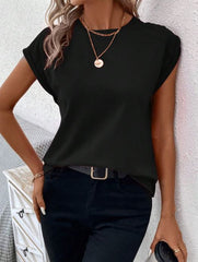 SOLID BATWING SLEEVE TEE