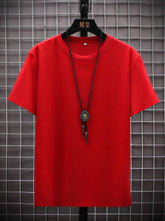 MEN'S SOLID COLOR SHORT SLEEVE T-SHIRT
