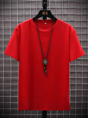 MEN'S SOLID COLOR SHORT SLEEVE T-SHIRT