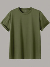 MEN ROUND NECK TEE OLIVE