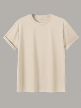 MEN ROUND NECK TEE ECRU