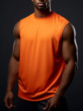 MEN'S ROUND NECK SLEEVELESS VEST