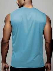MEN'S ROUND NECK SLEEVELESS VEST