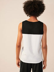 MEN COLOURBLOCK TANK TOP
