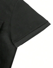 MEN'S SOLID COLOR SHORT-SLEEVE POLO SHIRT