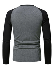 MEN COLOR BLOCK RAGLAN SLEEVE TEE