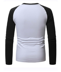 MEN COLOR BLOCK RAGLAN SLEEVE TEE