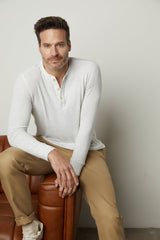 MEN'S WHITE BASIC HANLEY RIBBED TEE