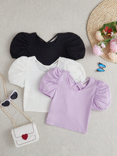 MULTICOLOR BUBBLE SHORT SLEEVE CASUAL T-SHIRT