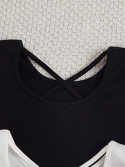 MULTICOLOR BUBBLE SHORT SLEEVE CASUAL T-SHIRT