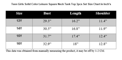 BLACK LEISURE SQUARE NECK TANK TOP