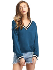 Women Stylish Plain Long Sleeve T-shirt