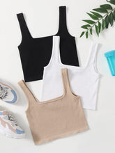 3 PACK SOLID SPORTS TANK TOP