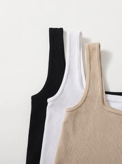 3 PACK SOLID SPORTS TANK TOP