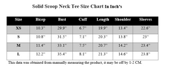 BLACK SOLID SCOOP NECK TEE