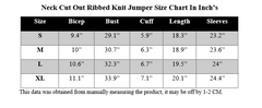 NECK CUT OUT RIBBED KNIT TOP