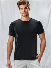 MEN'S FITNESS SPORTS CASUAL SLIM FIT GYM T-SHIRT