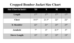 BROWN CROP CONTRAST SLEEVE VARSITY JACKET