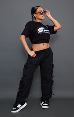 TOGGLE DETAIL CARGO TROUSER