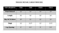 TOGGLE DETAIL CARGO TROUSER