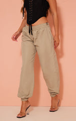 LOW RISE SHELL TOGGLE WAIST CUFFED CARGO'S