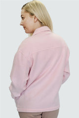 PLUS BABY PINK POCKET FRONT SHACKET