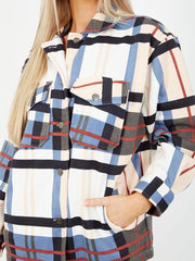 PLUS NUDE CHECKED POCKET FRONT SHACKET