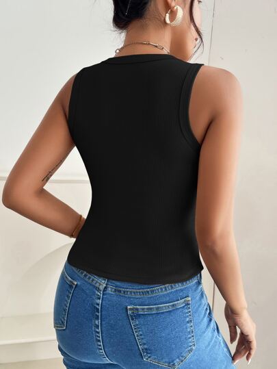 Ribbed Knit Tank Top