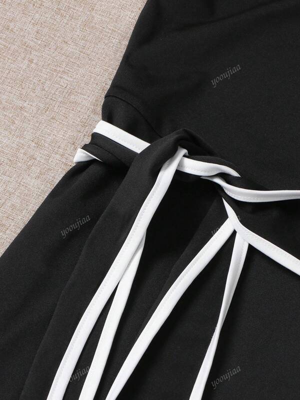Women Elegant Sleeveless Belted Dress