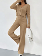 RIBBED KNIT COORD SET