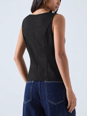 MINIMALIST ROUND NECK TANK TOP